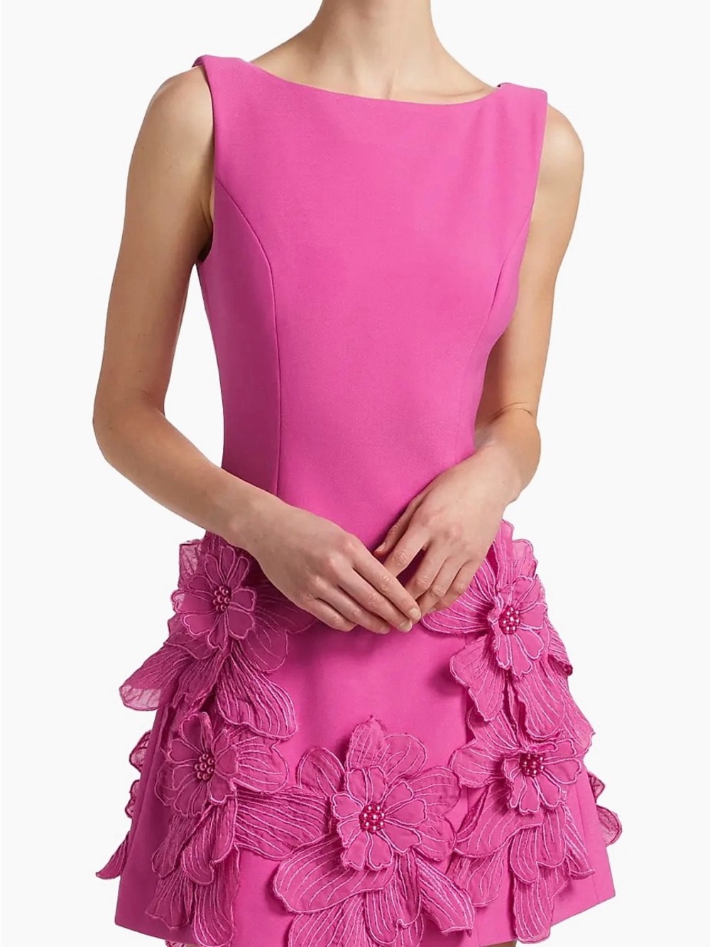 Elliatt Janelle Floral Appliqué Minidress